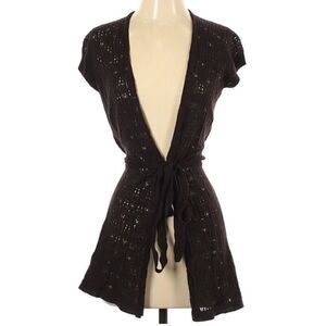 ✨Eileen Fisher Clove Brown Organic Cotton Long Sz Large Cardigan✨